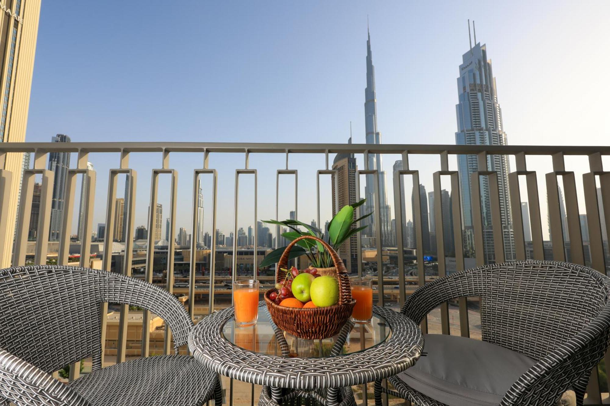 Ferienwohnung Stunning Burj View Dubai Mall Access Infinity Pool Exterior foto